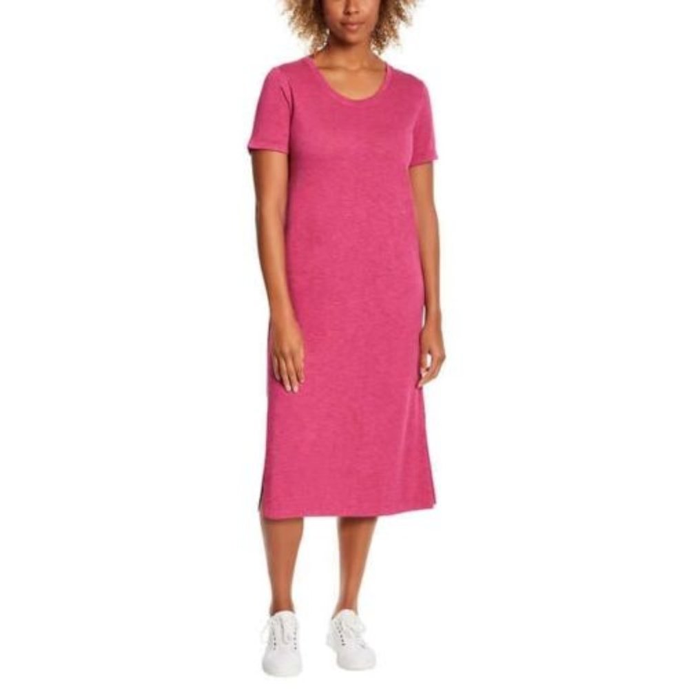 NWT Jessica Simpson Women's Short Sleeve Midi Dress Pink Size S $50 A234